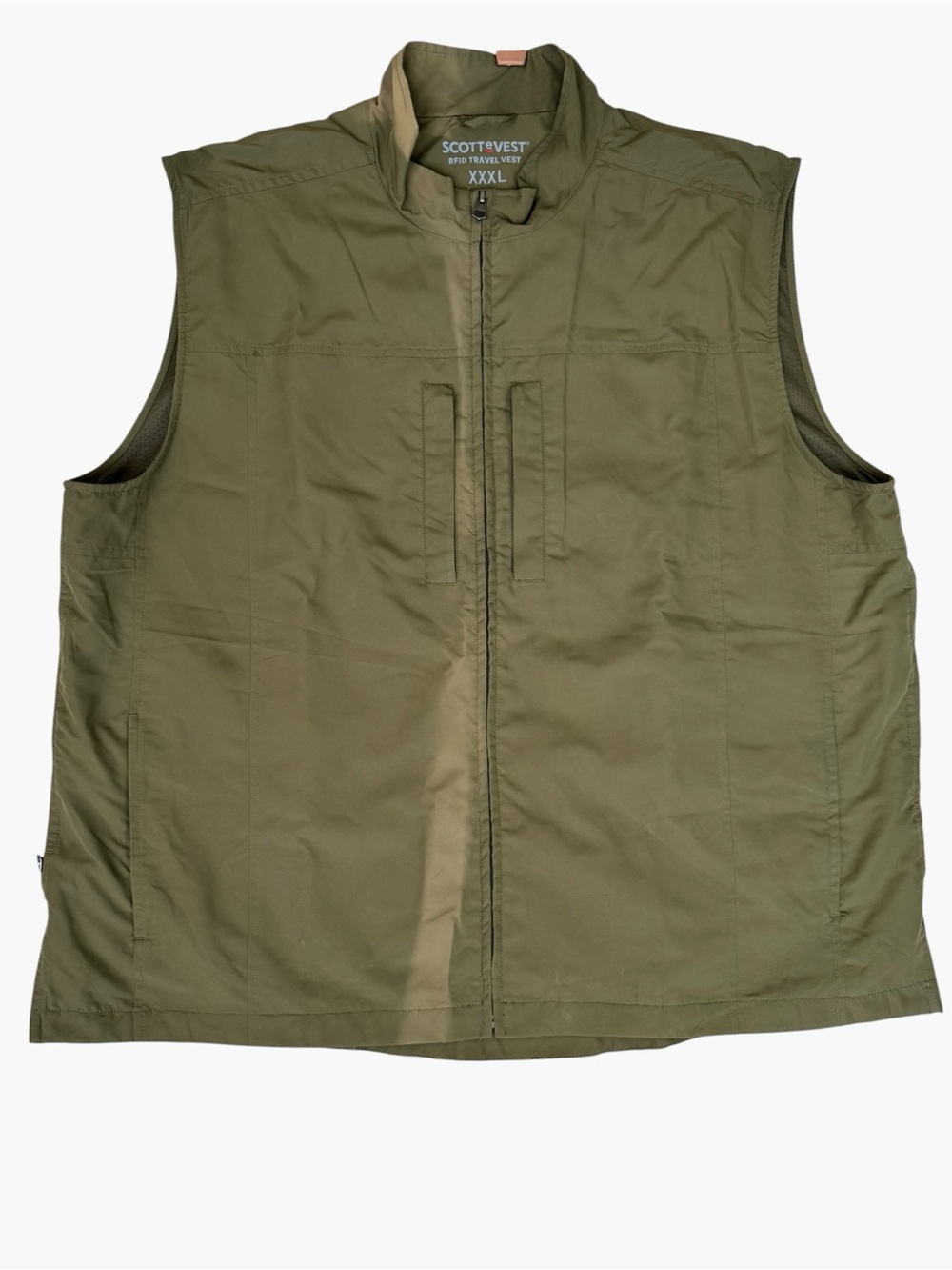 SCOTTeVEST RFID Travel Vest XXXL Olive Safari Utility Gorpcore Multi Pocket